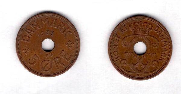 Denmark. 5 Ore 1935.   dy21840