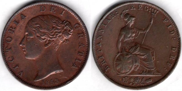 Victoria. Halfpenny 1853        dy21964