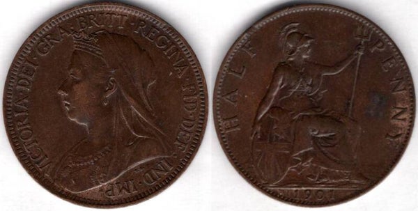 Victoria. Halfpenny 1901      dy21969