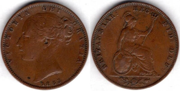Victoria. Farthing 1853       dy21972