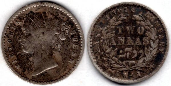 India. Two Annas 1841.  dy22088