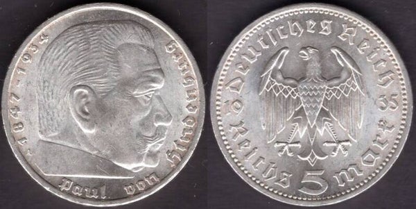 Germany. Five Mark 1935A.   dy22103