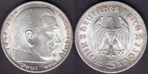 Germany. Five Mark 1935A.   dy22106