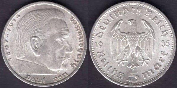 Germany. Five Mark 1935A.   dy22107