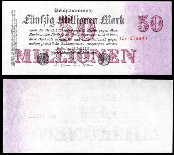 Germany. 50 Million Mark 1923 NEF.  dy22112
