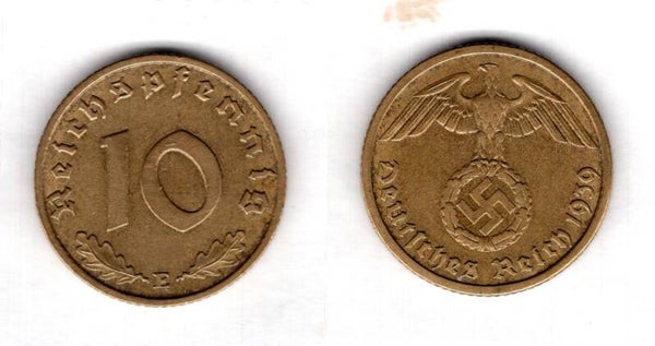 Germany. 10 Pfennig 1939E    dy22115