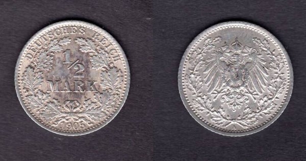 Germany. 50 Pfennig 1905A.   dy22127