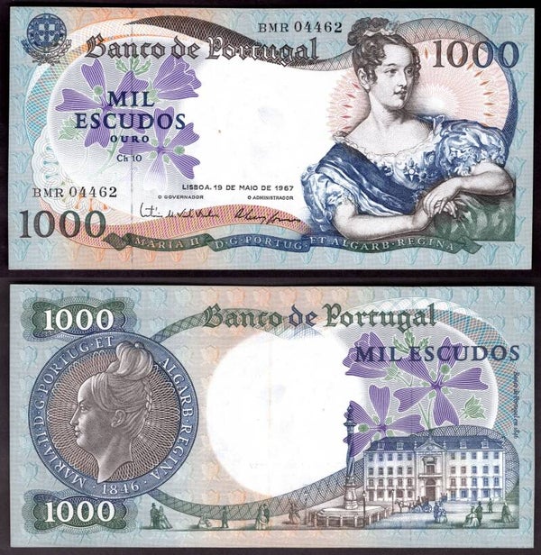Portugal, 1,000 Escudos, 19-5-1967, BMR 04462 (WPM 172a). EF.     dy22135