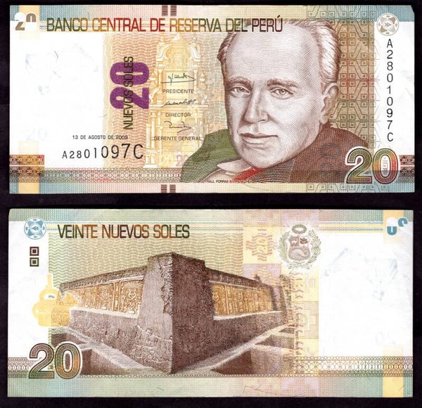 Peru. 20 Soles 2005 A2801097C Crisp Good Fine.  dy22209