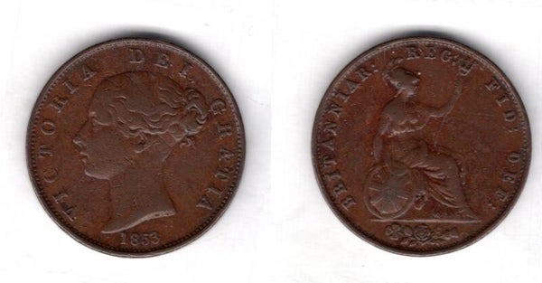 Victoria. Halfpenny 1853                dy22277