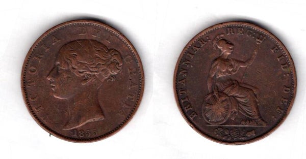 Victoria. Halfpenny 1855       dy22279