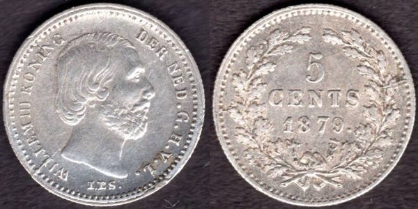 Netherlands. Five Cents 1879.   dy22298