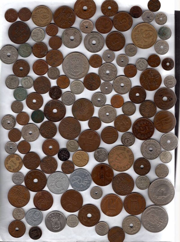 Scandinavia. 120 Coins, inc silver. DY22371