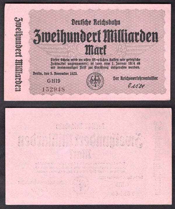 Germany. Railway Berlin 100,000,000 Mark 1923 (WPM S1025) EF.  dy22534