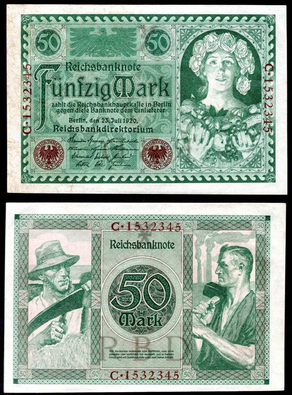 Germany. 50 Mark 1920 GEF.  dy22543