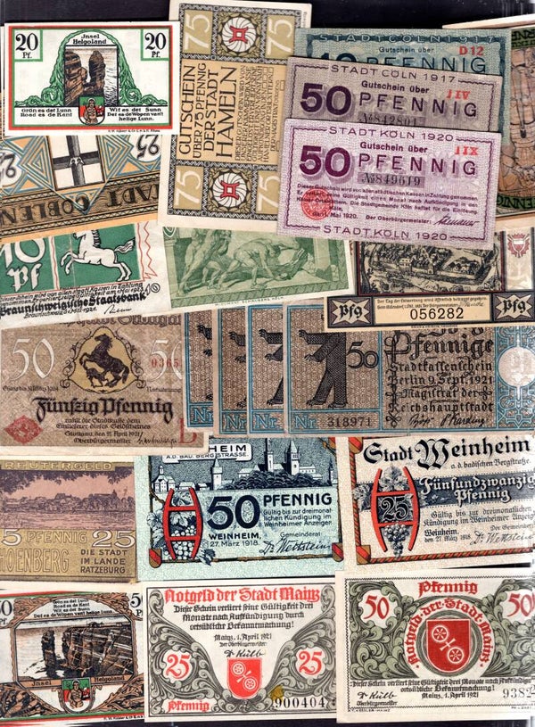 Germany. 32 Notgeld. Mixed Grades.  dy22559