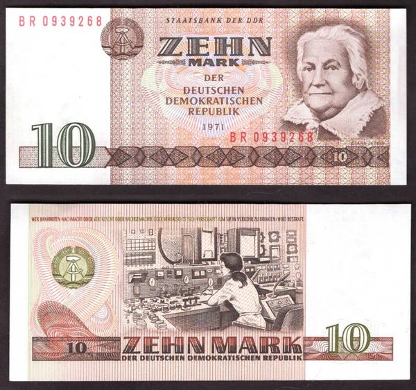Germany. East. 10 Mark 1971 NEF.  dy22572