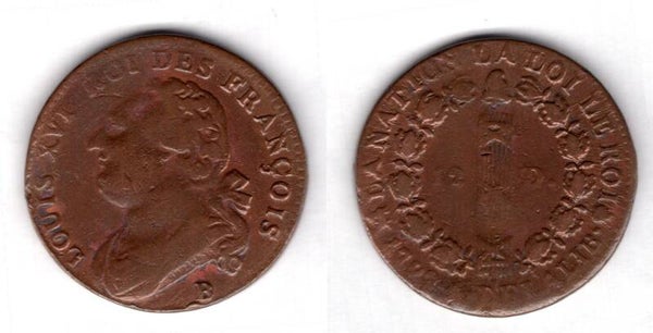 France. 12 Dernier 1792.   dy22642