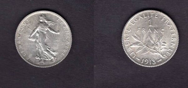 France. One Franc 1913.   dy22678