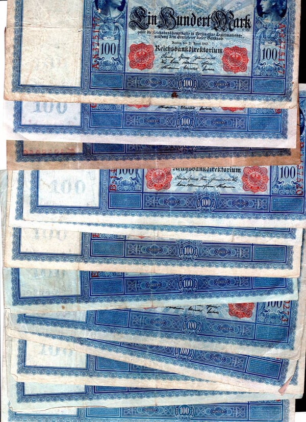 Germany. 100 1908-1910 x 28. Job Lot.  dy22819