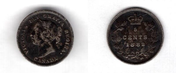 Canada. Five Cents 1882.  dy22847