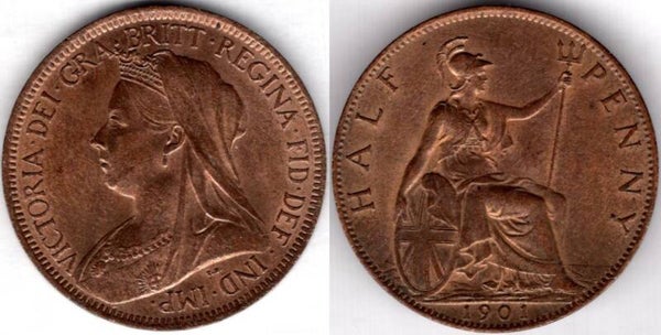Victoria. Halfpenny 1901       dy22871