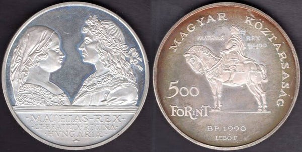 Hungary. 500 Forint 1990.      dy22879