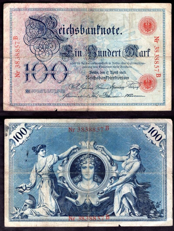 Germany. 100 Mark 1903 Fine.  dy22890