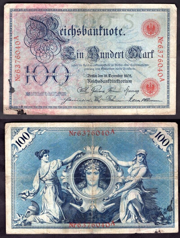 Germany. 100 Mark 1905 Good Fine.  dy22892