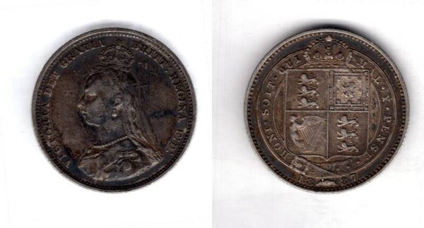 Victoria. Shilling 1887    dy22906