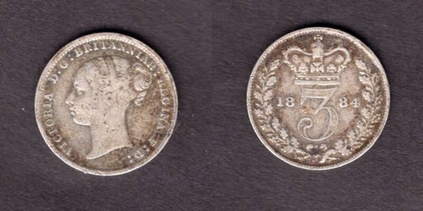 Victoria. Threepence 1884        dy22926