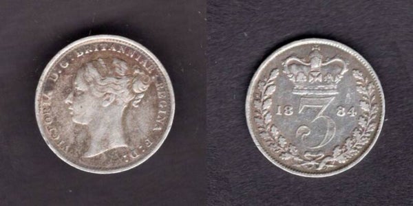 Victoria. Threepence 1884     dy22927
