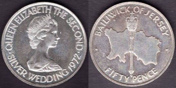 Jersey. Fifty Pence 1972 dy22946