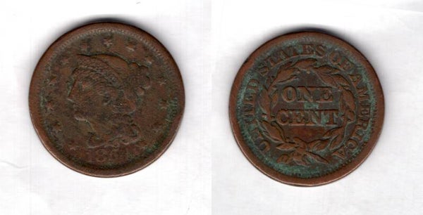 USA. One Cent 1854      dy22969