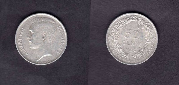 Belgium. 50 Centimes 1910.    dy23020