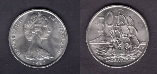 New Zealand. 50 Cents 1967.  dy23129