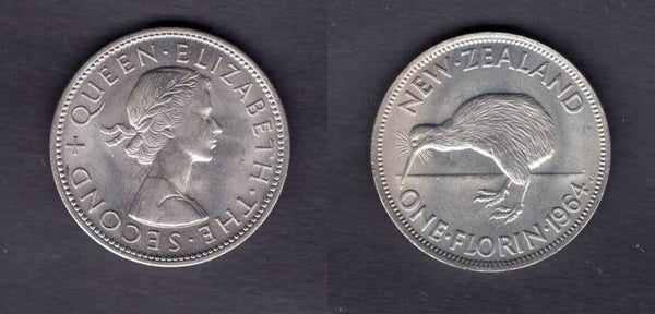 New Zealand. Florin 1964.  dy23131