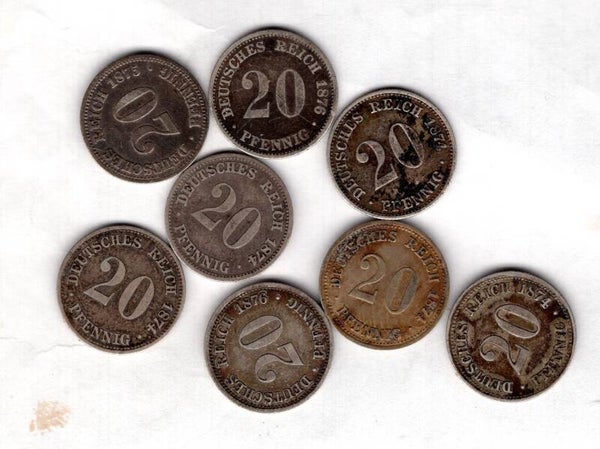 Germany. 7 x 20 Pfennig.    dy23140