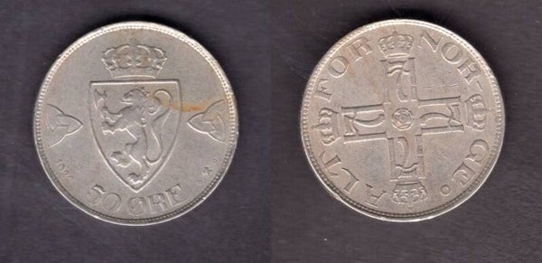 Norway. 50 Ore 1922.   dy23144