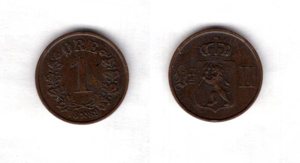 Norway. One Ore 1889.   dy23155