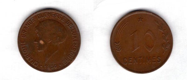 Luxembourg. Ten Centimes 1930.   dy23230