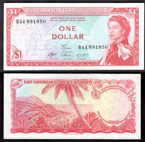 ECCA. $1 (1965) B44  891850  Crisp GF+  £8  dy23270