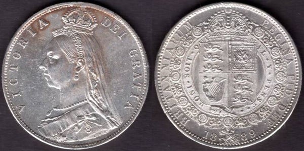 Victoria. Halfcrown 1889   dy23350