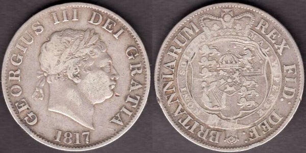 George III. Halfcrown 1817   dy23352