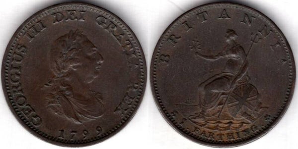 George III. Farthing 1799      dy23362