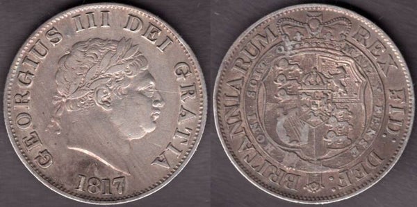 George III. Halfcrown 1817    dy23401