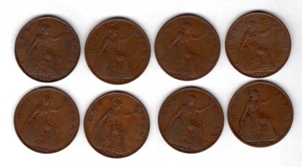 Great Britain. 1919KN x 8. DY23413