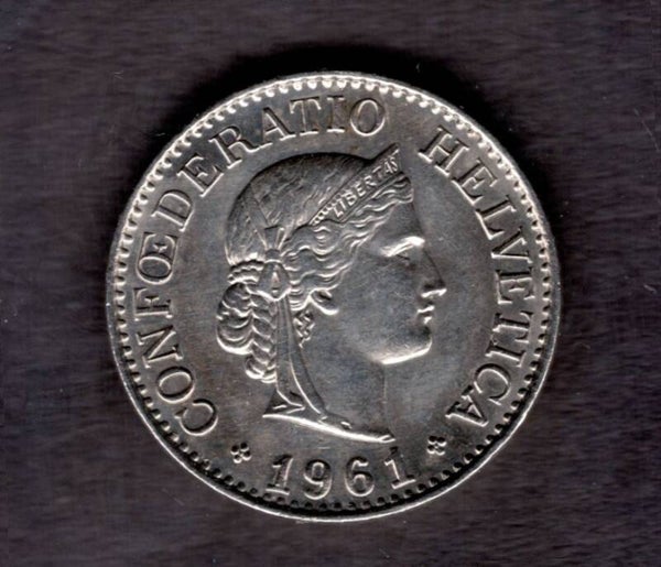 Switzerland. Ten Rappen 1961.   dy23432