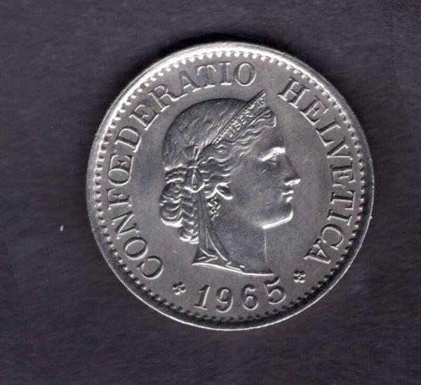 Switzerland. Ten Rappen 1965.   dy23433