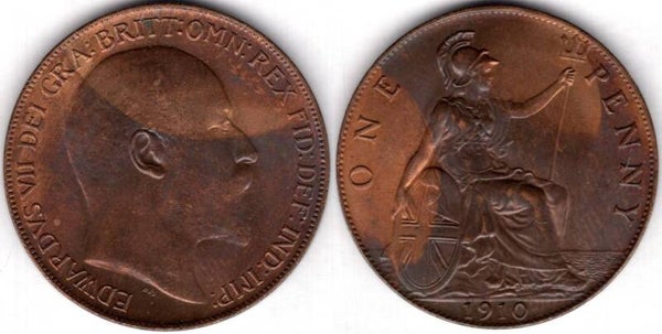Edward VII. Penny 1910      dy23444